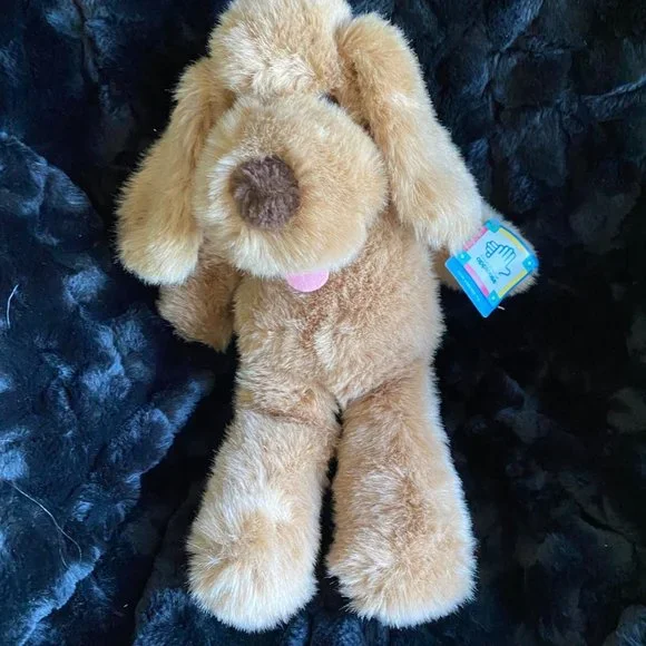 Vintage Applause Plush Puppy Golden Brown 1988 Hound Dog 16 Stuffy Long Ears 80s - Picture 3 of 13